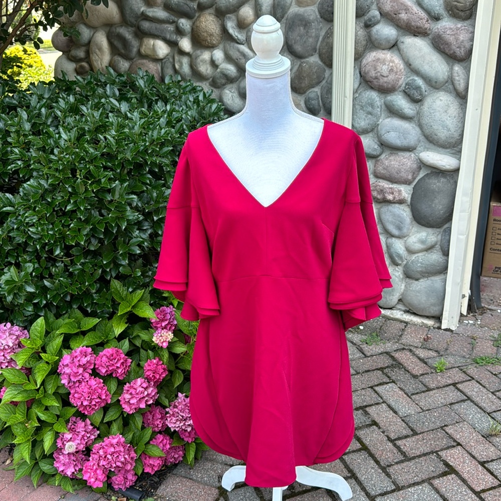 Halston Heritage Evening Collection Red Dress 12